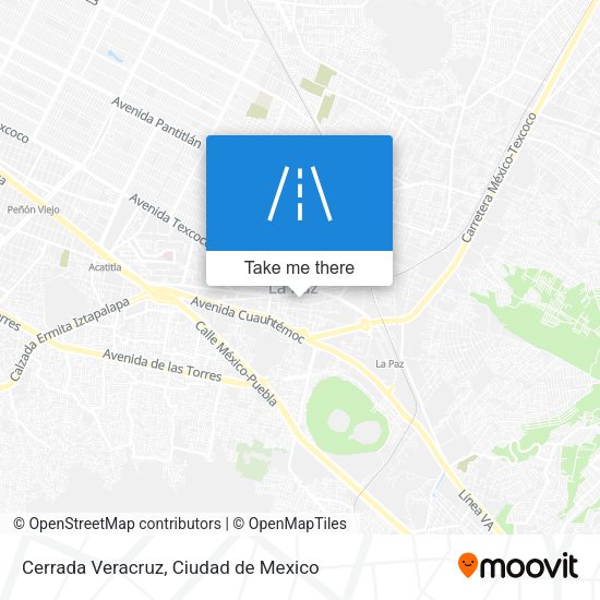 Cerrada Veracruz map