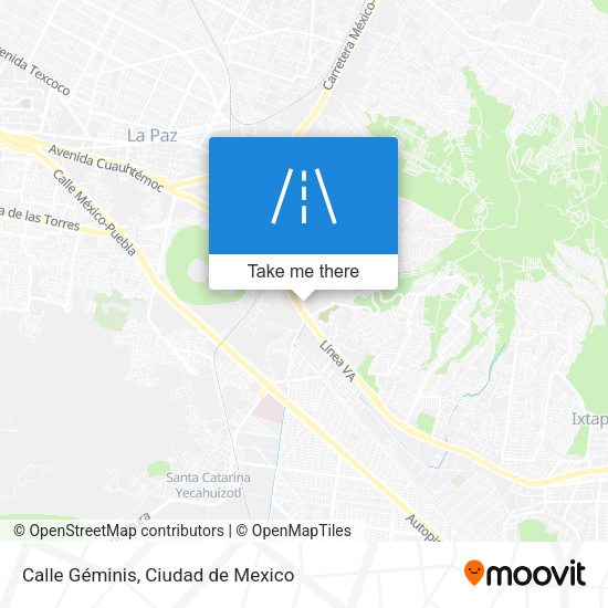 Calle Géminis map