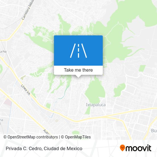 Privada C. Cedro map