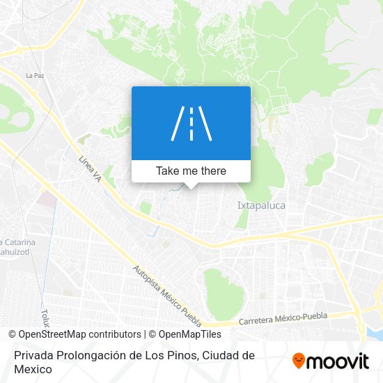 Mapa de Privada Prolongación de Los Pinos