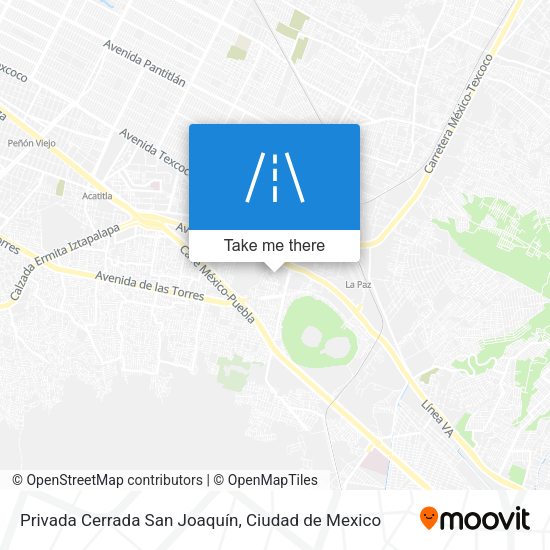 Mapa de Privada Cerrada San Joaquín