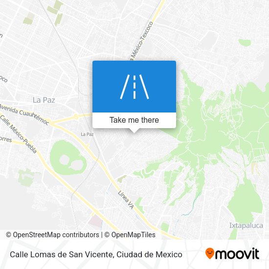 Mapa de Calle Lomas de San Vicente