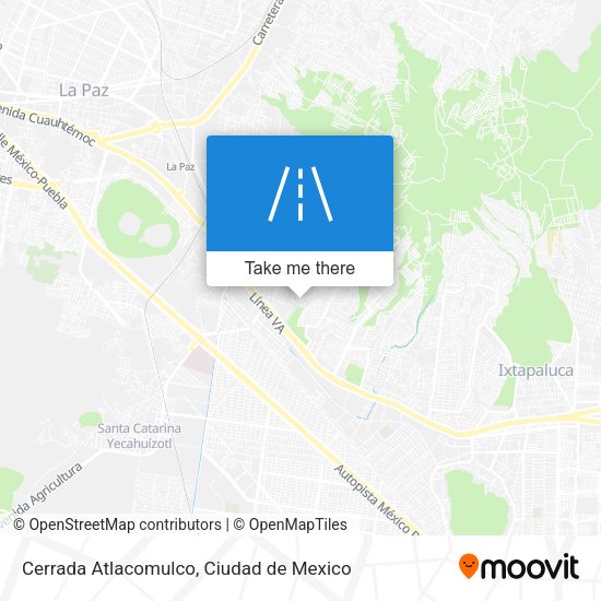 Mapa de Cerrada Atlacomulco