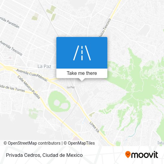 Privada Cedros map
