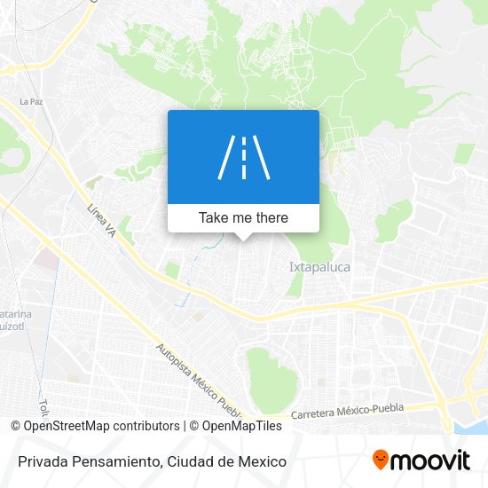 Privada Pensamiento map