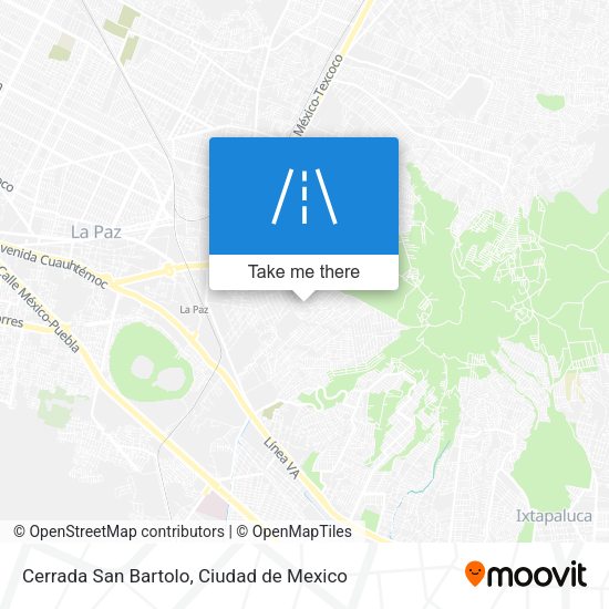 Cerrada San Bartolo map