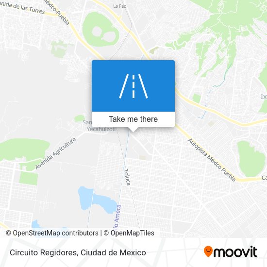 Circuito Regidores map
