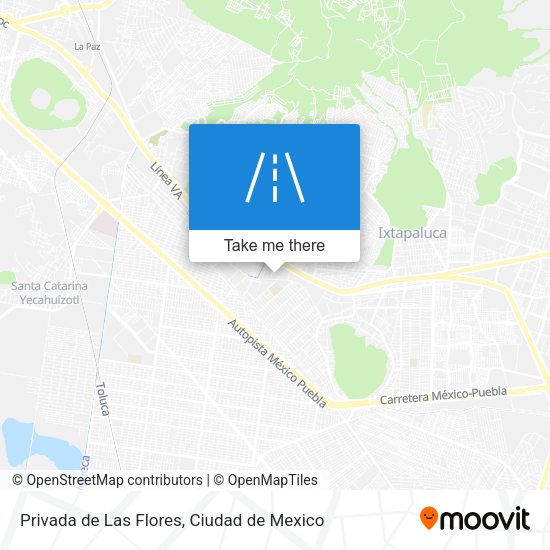 Mapa de Privada de Las Flores