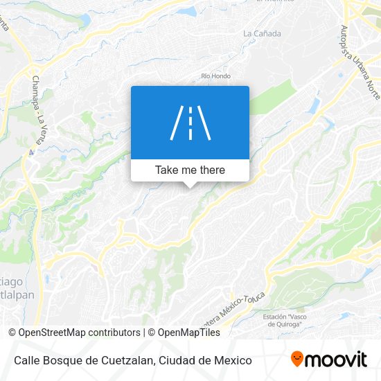 Calle Bosque de Cuetzalan map