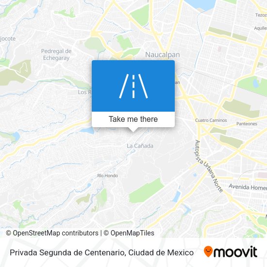 Privada Segunda de Centenario map
