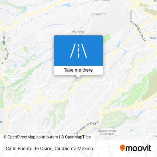 Calle Fuente de Osiris map