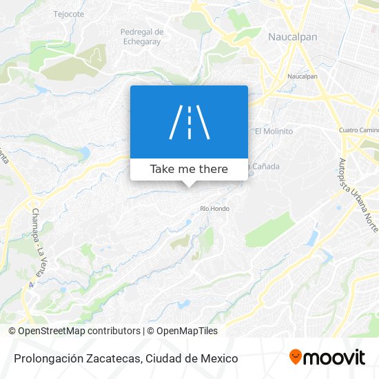 Prolongación Zacatecas map