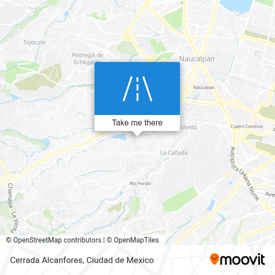 Cerrada Alcanfores map