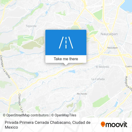 Privada Primera Cerrada Chabacano map