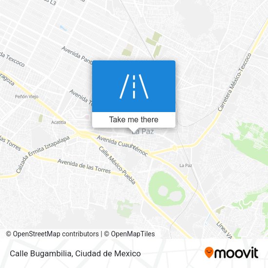 Calle Bugambilia map