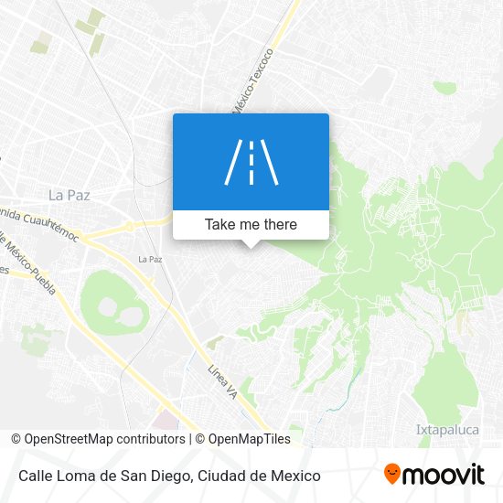 Mapa de Calle Loma de San Diego