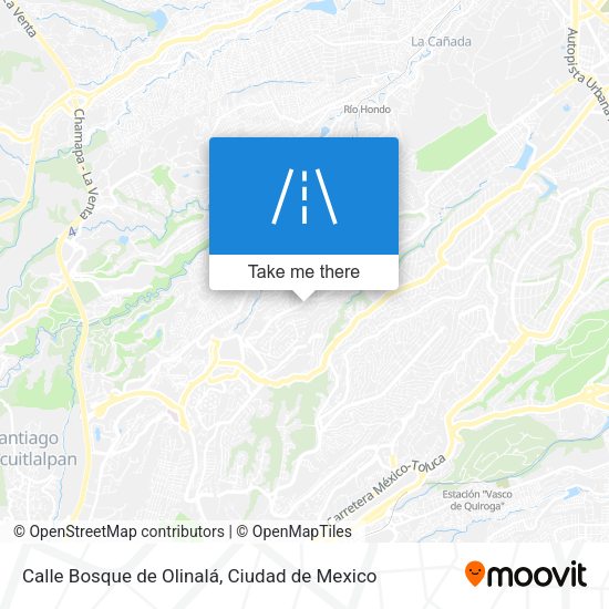 Mapa de Calle Bosque de Olinalá
