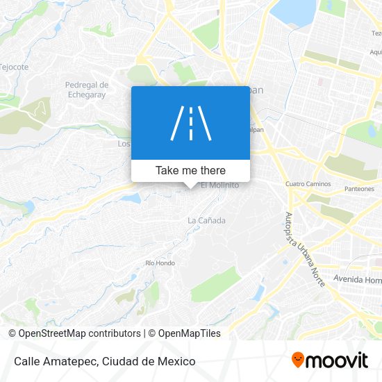 Mapa de Calle Amatepec