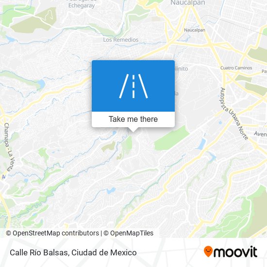Mapa de Calle Río Balsas