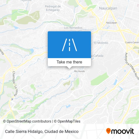 Calle Sierra Hidalgo map