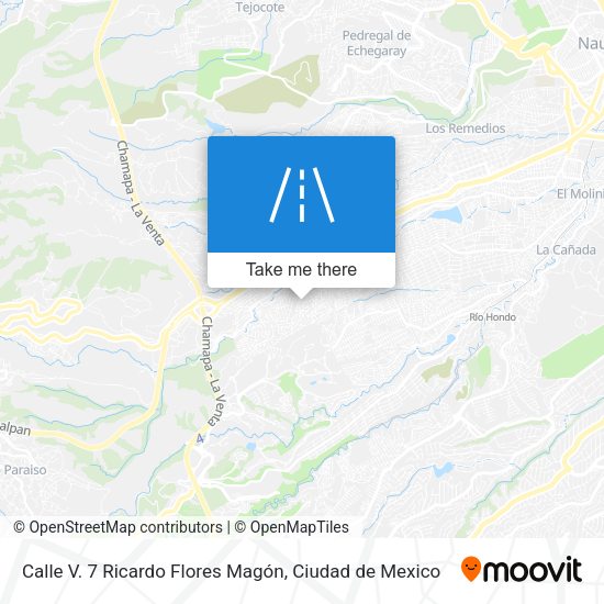 Mapa de Calle V. 7 Ricardo Flores Magón