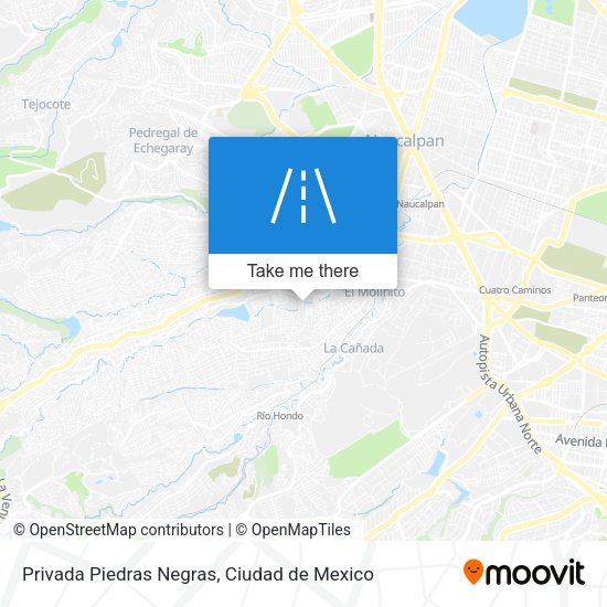Privada Piedras Negras map