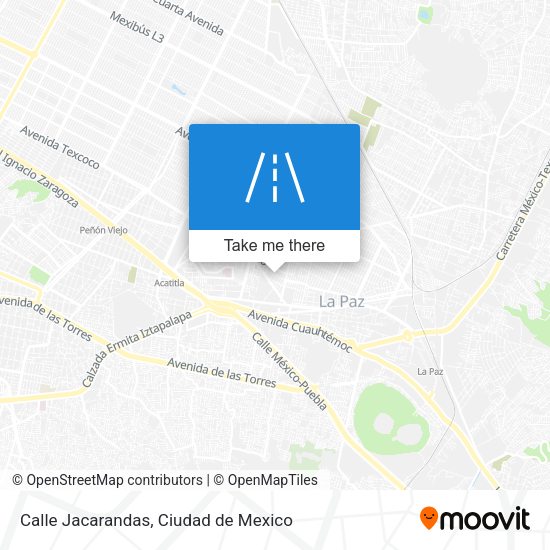 Calle Jacarandas map