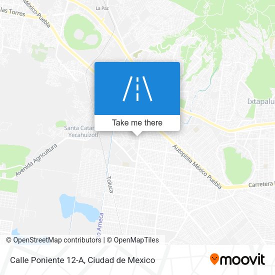 Calle Poniente 12-A map