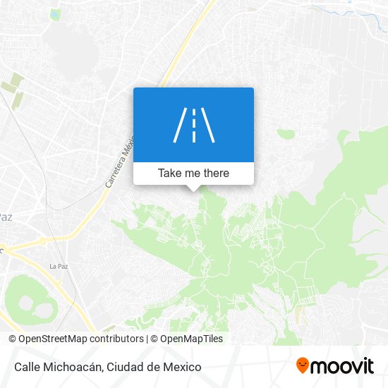 Calle Michoacán map