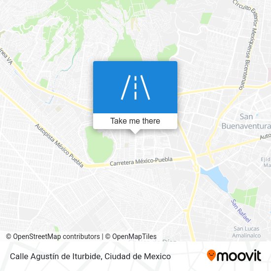Calle Agustín de Iturbide map