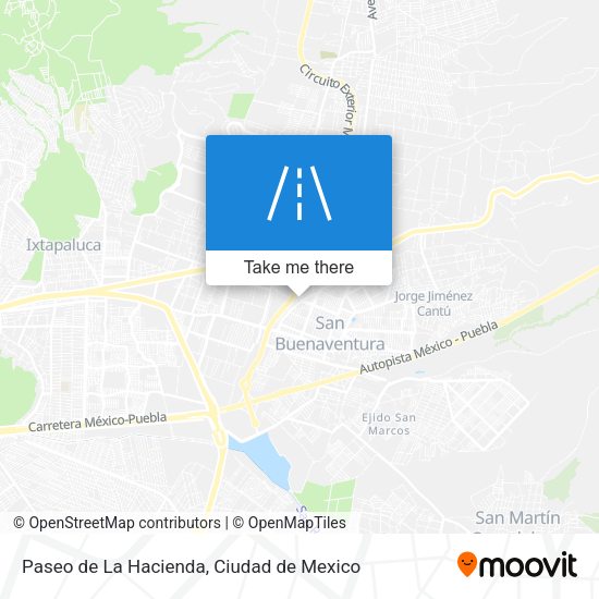 Paseo de La Hacienda map