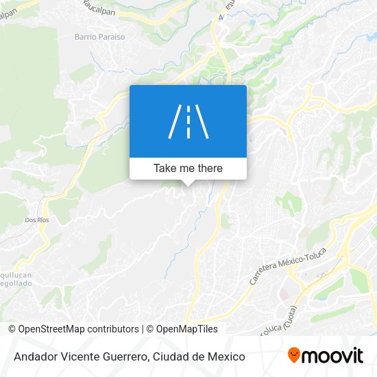 Andador Vicente Guerrero map