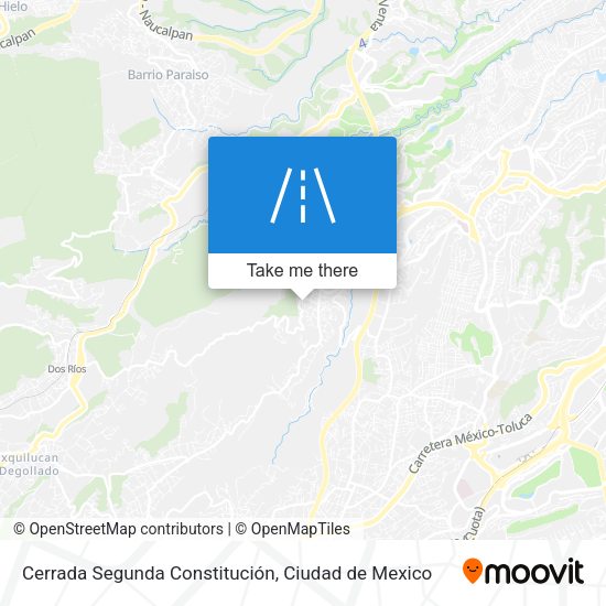 Cerrada Segunda Constitución map
