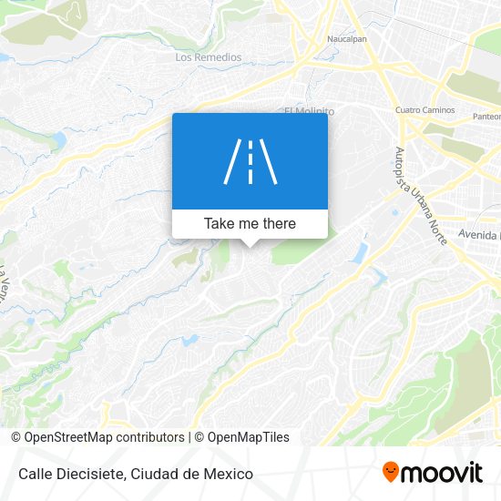 Mapa de Calle Diecisiete