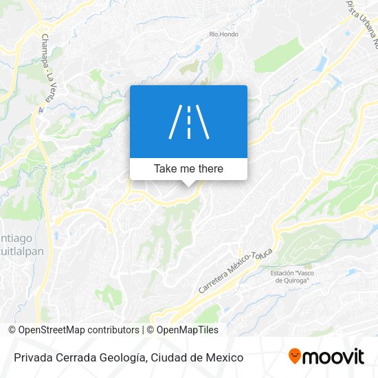 Mapa de Privada Cerrada Geología