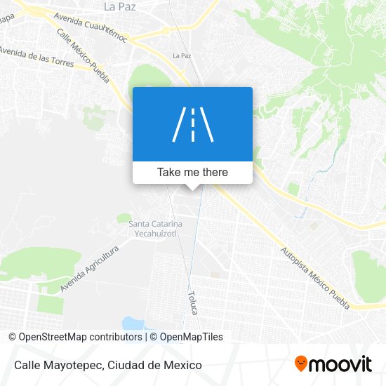 Calle Mayotepec map