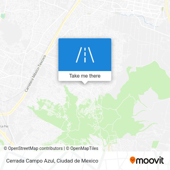 Mapa de Cerrada Campo Azul