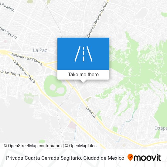 Mapa de Privada Cuarta Cerrada Sagitario