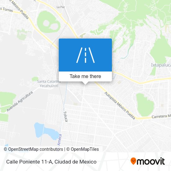 Mapa de Calle Poniente 11-A