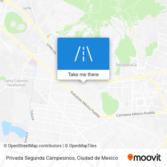 Mapa de Privada Segunda Campesinos