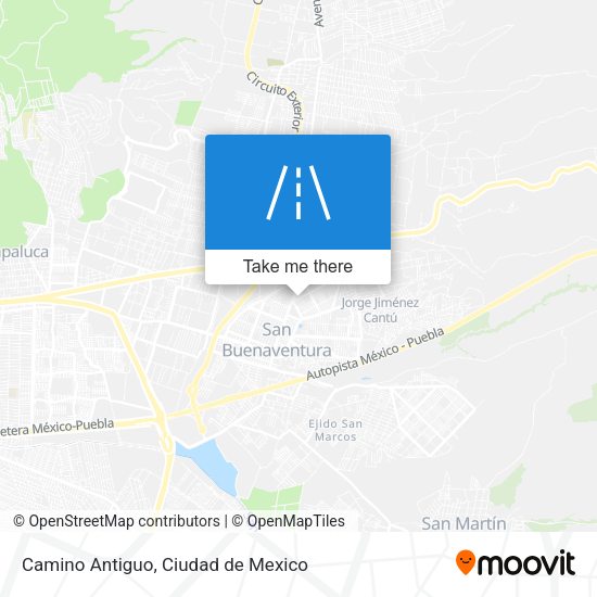 Camino Antiguo map