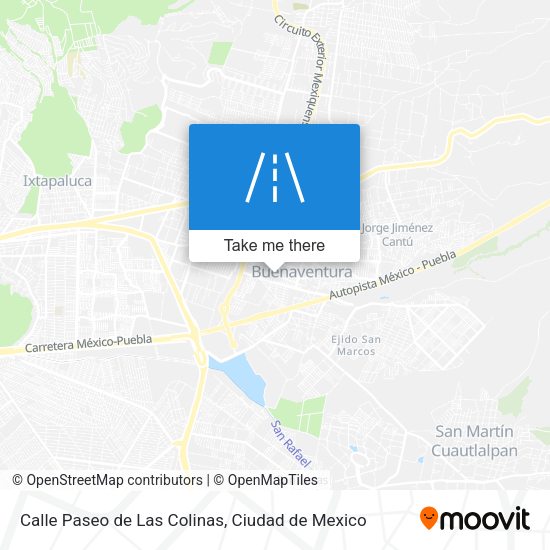 Calle Paseo de Las Colinas map