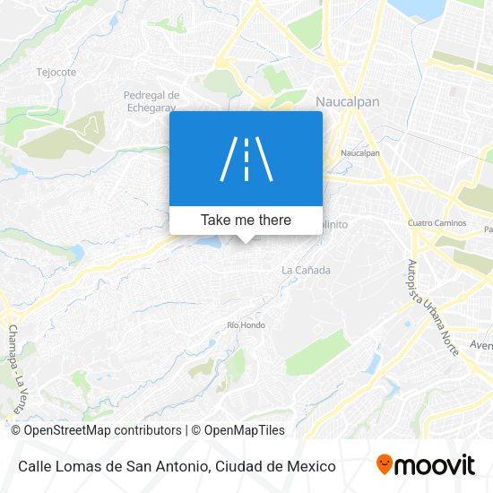 Calle Lomas de San Antonio map