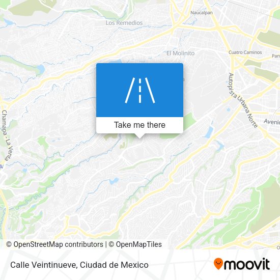 Calle Veintinueve map