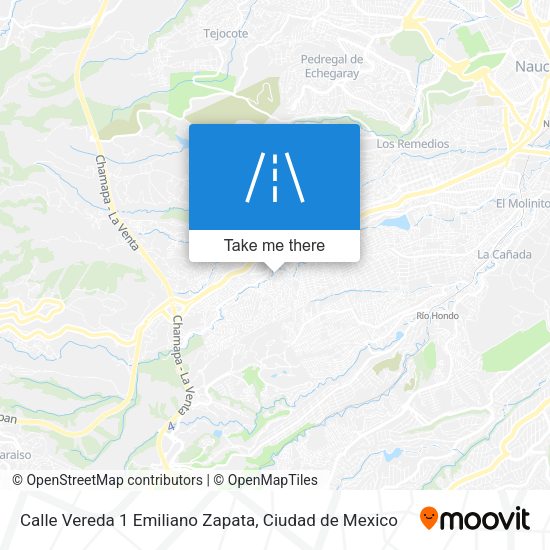 Mapa de Calle Vereda 1 Emiliano Zapata