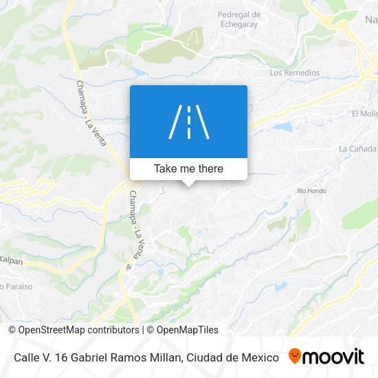 Calle V. 16 Gabriel Ramos Millan map
