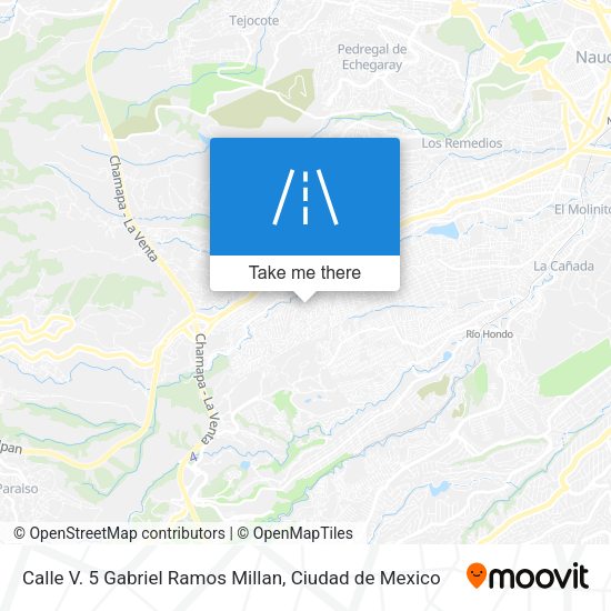 Mapa de Calle V. 5 Gabriel Ramos Millan