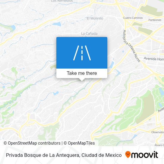Privada Bosque de La Antequera map