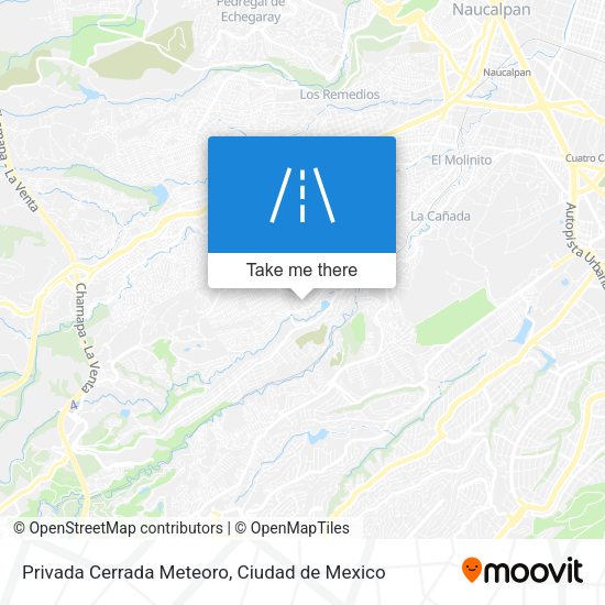 Privada Cerrada Meteoro map