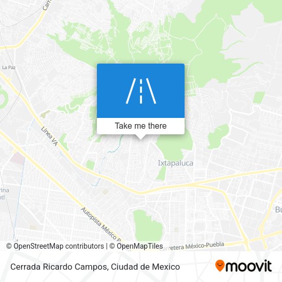 Mapa de Cerrada Ricardo Campos
